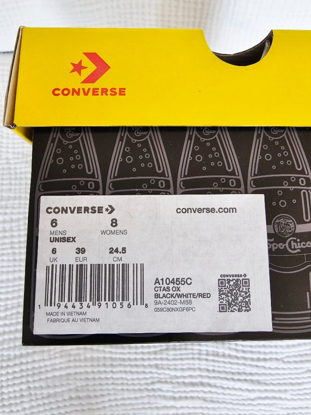 😍NWT😍 Converse x Topo Chico Chuck Taylor All Stars, Womens Size 8/Men's 6 - Picture 13 of 16